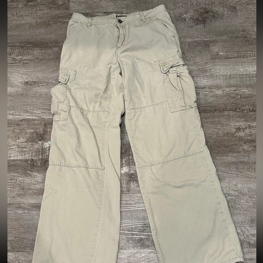 Nautica Womens Cargo Pants Tan Size 6 Tactical Pockets